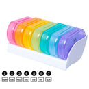 7Pcs Daily Pill Box AM PM for 7 Day Pills Holder Organizer For Outdoor Travel