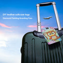 DIY Special Shaped Diamond Painting Owl Bird Leather Luggage Boarding Pass