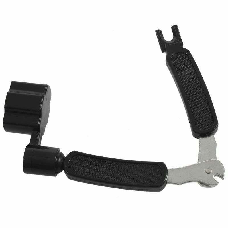 3 in 1 Guitar String Winder Cutter Bridge Pin Puller with Guitar Strings Se