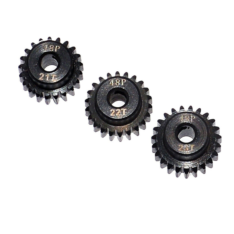 3pcs Gears Motor Gears Without Steel Brush [21T 22T 23T] 48DP RC Car