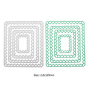 4pcs Metal Cutting Dies Stencils for DIY Scrapbook Photo (Rectangular Love)