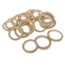 20x Unfinished Bamboo Flat Loop Circle Embellishment for DIY Craft 35-50mm