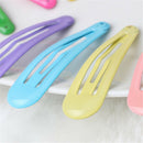 10 Mixed Color Enamel Snap Hair Grip Hair Clips Baby Bows Girls Hair LJ