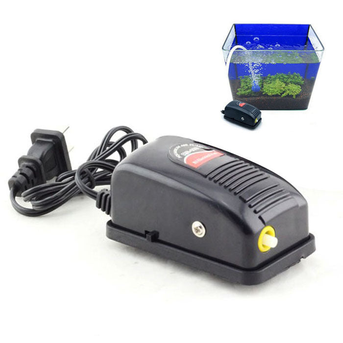 Adjustable Mini 3W Super Silent Aquarium Fish Tank Oxygen Air Pump 220V-240V