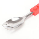 Bricks Portable silicone stainless steel Travel KidsCutlery Fork Picnic Set FT