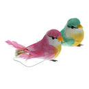 4pcs Artificial Mini Birds Handmade Kid Craft Home Photograph Party Wedding