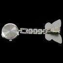 New Fashion Butterfly Nurse Table Pocket Watch with Clip Brooch Chain Quart B4H7