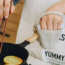 Kitchen Heat Resistant Oven Mitts Non-Slip Cooking Baking Microwave Gloves