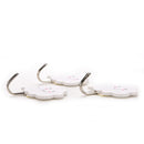 3X White Cloud Self Adhesive Sticky On Hooks Kitchen Bathroom Towel OZ
