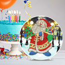 DIY LED Special Shaped Diamond Painting Santa Claus Needlework Home Lamp