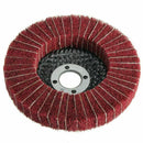 4inch 100mm Diameter Grit Nylon Fiber Flap Polishing Grind Wheel Disc Red Q6Z9