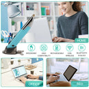 PR-A19 Wireless Optical Pen Mouse 2.4GHz USB Bluetooth Air Mouse (Blue) A