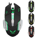 Electroplated USB Gaming Mouse with Adjustable DPI LED Light Macro Function