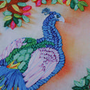 Handcraft Ribbon Embroidery Kit Peacock Design DIY Home Wall Decor 50 x 65cm