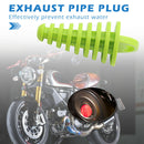 Motorcycle Exhaust Silencer Muffler Wash Plug Small (Fluorescent Yellow) A