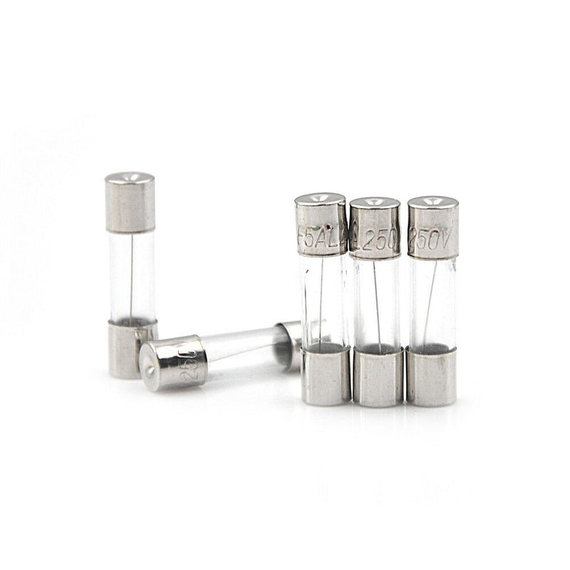 100Pcs/Box 5*20mm 5A 250V Fuses 5 Amp Glass Tube Fast-Blow Fuse S Nw