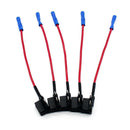 5pcs 12V Car Standard Add A Circuit Fuse Tap Piggy Blade Holder Socket