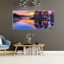 Diamond Painting Sunset Lake Scene Full Round Drill Wall Picture 60x30cm