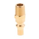 Propane Quick Connect Fitting Adapter- Full Flow Male Plug x 1/4" Male NPT for