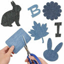 20pcs 5 Color DIY Iron on Denim Fabric Patches for Clothing Jeans Repair Kit