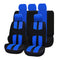 9Pcs Car Universal Front And Rear Seat Cover Seat Cover Decoration Blue R9F9