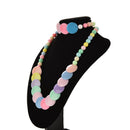 Colorful Beads Necklace&Bracelet Set Party Jewelry for Kids Baby Girls  JR