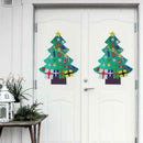 DIY Christmas Tree Diamond Painting Wall Stickers Window Decals Xmas Decor