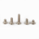 70Pcs M2*3-12mm Flanged Phillips Dome Button Head Machine Screws Kit Ni-plated