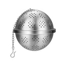 Stainless Steel Tea Infuser Sphere Strainer Locking Spice Tea Filter (S) A