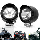 2X Universal Motorcycle Motorbike LED Front Spot Light Headlight Head Lamp new