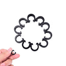 30pcs Black  Bicycle MTB C-Clips Buckle Hose Brake Gear Cable Housing Guide JR