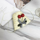 Mini Wrap Bag Women Summer Straw Rattan Woven Bag Crossbody Woven Beach Han I1F2