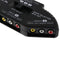 Durable 3 Way Audio Video AV RCA Switch Switcher Splitter+Cable