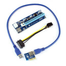 Pci-E Express 1X 4X 8X 16X Extender Riser Card Adapter 6 Pin Dc-Dc Power Ca D2O1