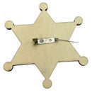 Retro Wooden Badge Pin Ring Security Wedding Rustic Badge Boy Girls Accessory FT