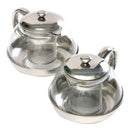 800ml Stainless Glass Teapot Loose Infuser Coffee Tea Leaf Herbal Decor