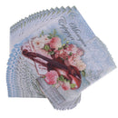 Print Flowers and Music Table Paper Napkins for Party Birthday Wedding Festiv ME