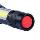 Skywolfeye Mini Telescopic 3 File XPE+COB Glare Aluminum Alloy LED Flashlig