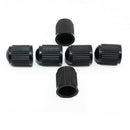 100pcs Black Plastic Wheels  Tire Valve Caps Lid Dust Cover for Auto SUV T KOA