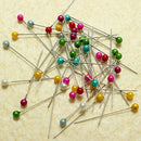 100Pcs Head Dressmaking Pins Round Florists Weddings Corsage Sewing Pin