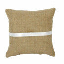 Retro Rustic Wedding Party Lace Burlap Jute Ring Bearer Decor Pillow Cushio V8M1