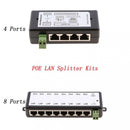 2Pieces 12-48V POE Switch Injector Module 4 POE Ports + 8 POE Ports