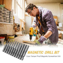 11pcs Tamper Proof Magnetic Screwdriver Drill Bit Hex Torx Flat Head Bits