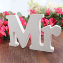 Wedding Sign Mr & Mrs Letters White Wooden Letters Birthday Party DecorationsHot