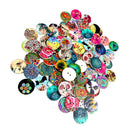 Pack of 100 Mixed Wooden Buttons in Bulk Landscape Buttons for Crafts Button