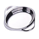 Metal Seasoning Dish Vinegar Sugar Spice Dipping Bowl Appetizers Plate Oval