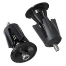 Aluminum Road MTB Handlebar Grip Handle Bar Cap End Plug Cap pair black
