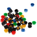 25pcs Tactile Push Button Touch Micro 12x12x7.3mm Round Keycap Assorted Kit