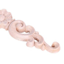 Exquisite Classic Wood Carved Flower Applique Furniture Natural SIZE:16 x 3