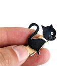 Cat wooden clips with hemp rope photo clip wood paper clip for bag DIY tools FT